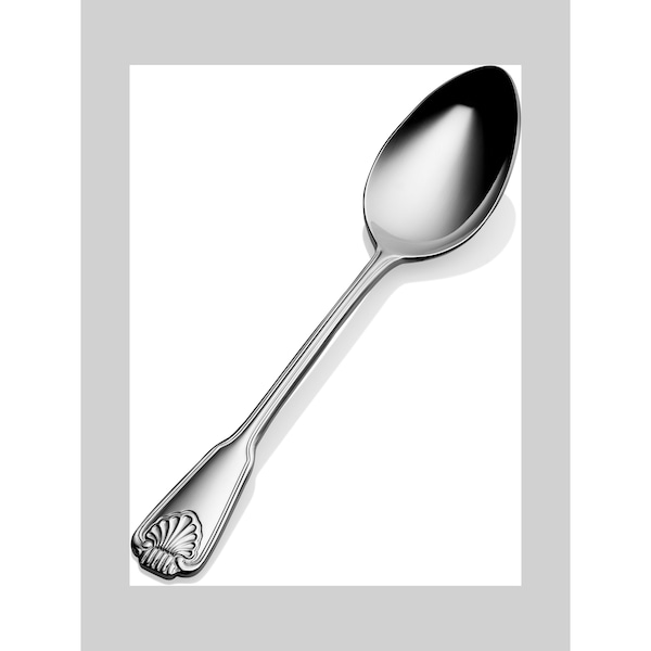 Bon Chef Shell, Soup/Dessert Spoon, Mirror Finish, 18/10, 7.57" , set of 12 S2003 - main